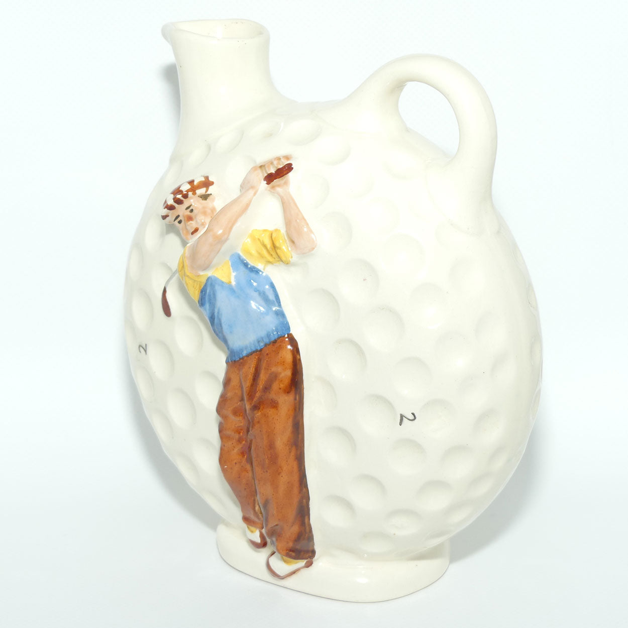 Diana Pottery Golfer | Golf Ball decanter and 4 cups