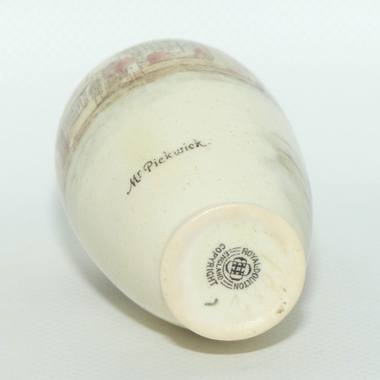 Royal Doulton Dickens miniature vase | Narrow Neck | Mr Pickwick | Noke