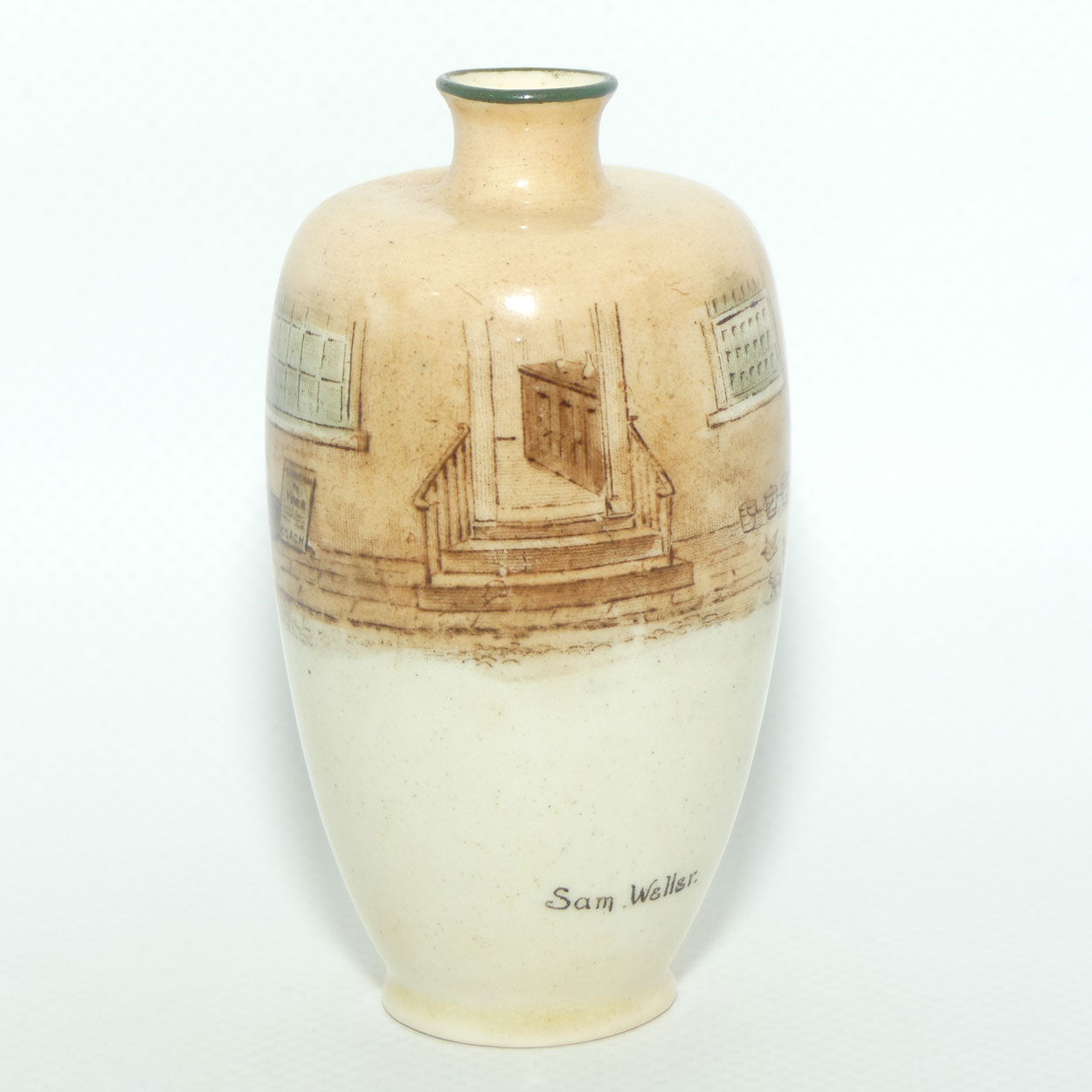 Royal Doulton Dickens miniature vase | Narrow Neck | Sam Weller