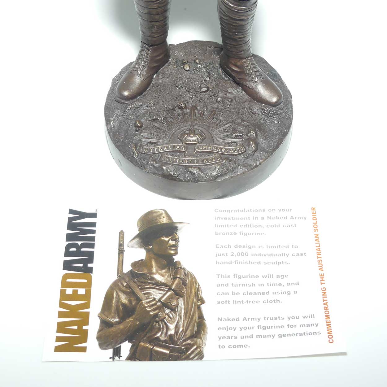 Naked Army | Decorator Cold Cast Bronze ANZAC | Andy 1:6 scale 1st AIF Lighthorse Trooper Gallipoli 1915