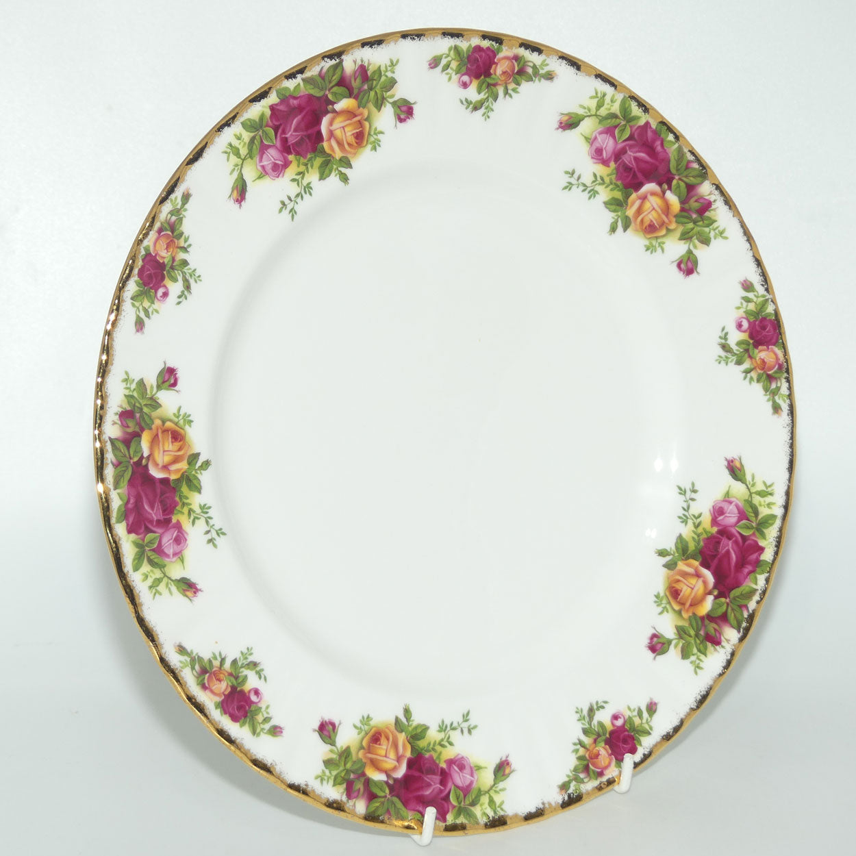 Royal Albert Bone China England Old Country Roses dinner plates | set of 6 | 26.5cm diam | © 1962 Royal Albert Ltd backstamp | #2