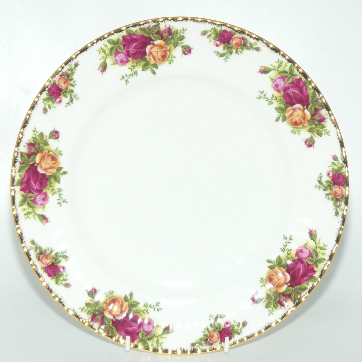 Royal Albert Bone China England Old Country Roses dinner plates | set of 6 | 26.5cm diam | © 1962 Royal Albert Ltd backstamp | #2