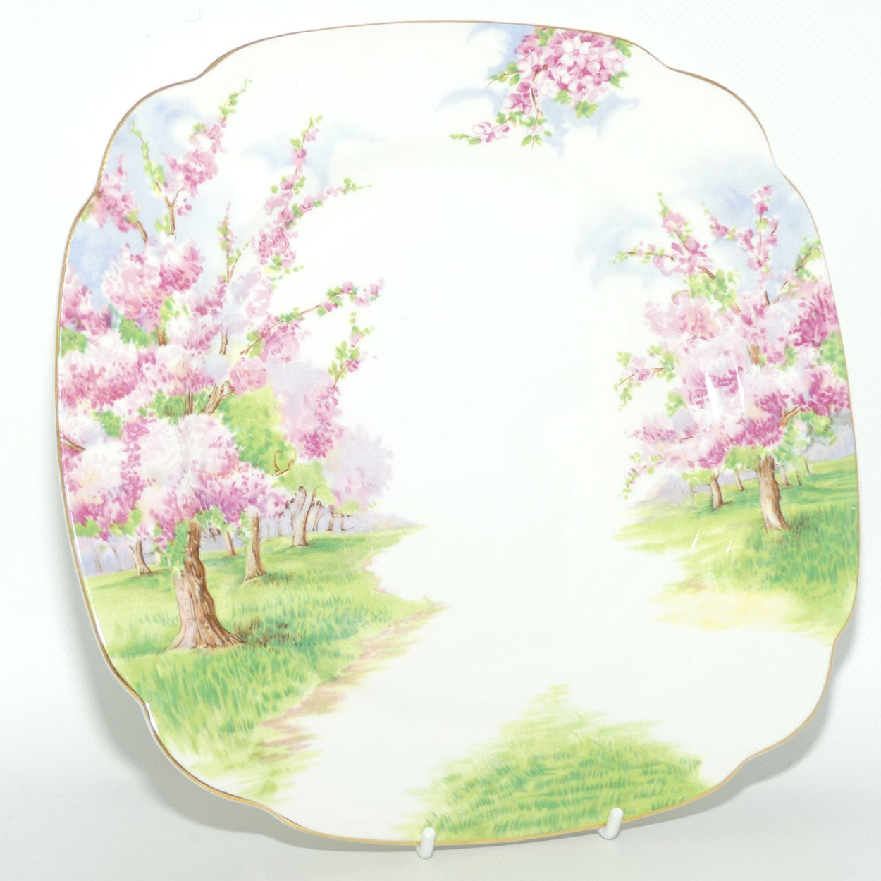 Royal Albert England Blossom Time square dinner plate | 25cm