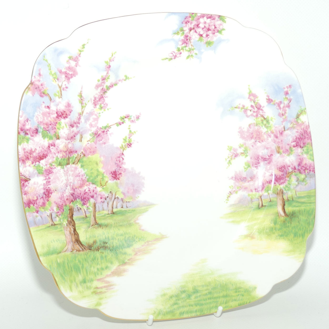 Royal Albert England Blossom Time square dinner plate | 25cm | minor blemish
