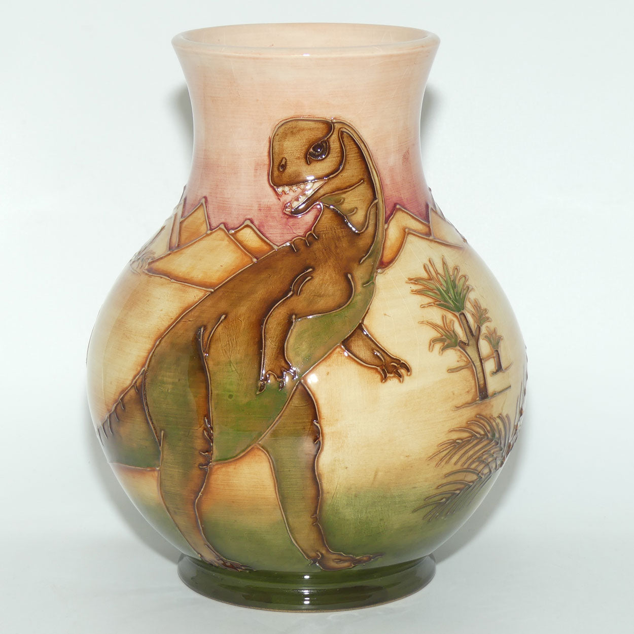 Moorcroft Dinosaur vase | Shape 869/9 | boxed
