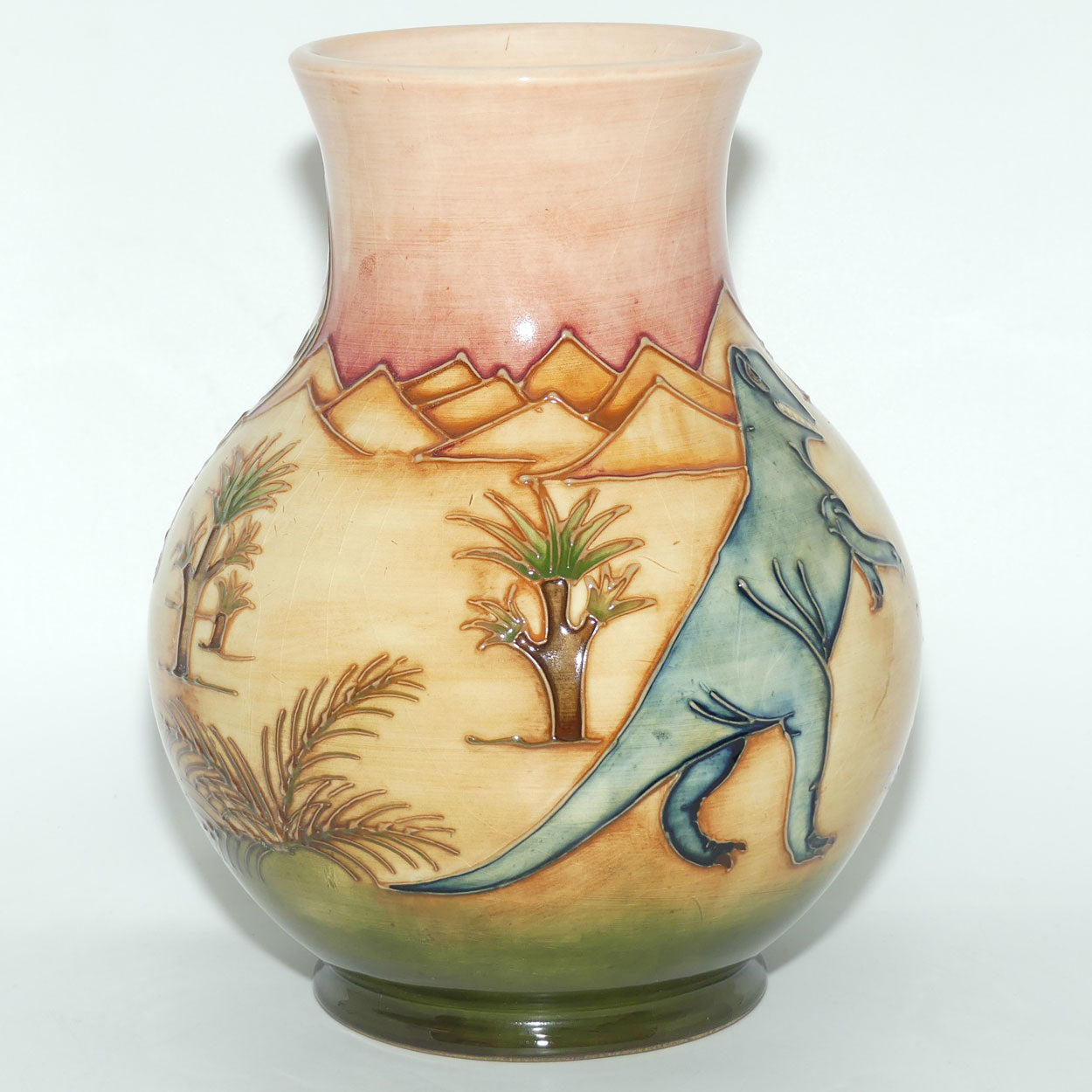 Moorcroft Dinosaur vase | Shape 869/9 | boxed