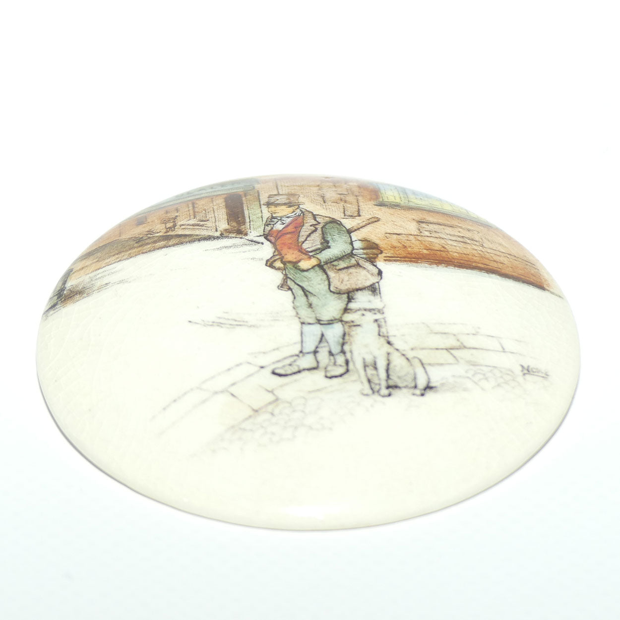Royal Doulton Dickensware Bill Sykes miniature convex roundel disc