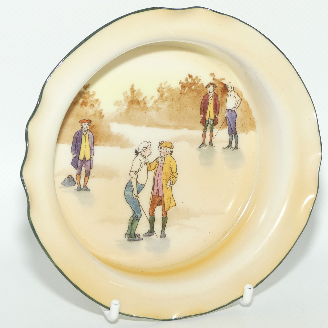 Royal Doulton Coaching Days small fluted edge dish E3804 | Rare Scene
