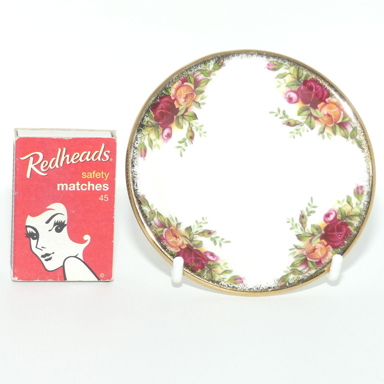 Royal Albert Bone China England Old Country Roses Pin or Jam dish | 9cm |Early backstamp