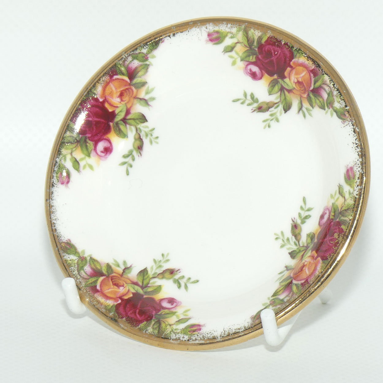 Royal Albert Bone China England Old Country Roses Pin or Jam dish | 9cm |Early backstamp
