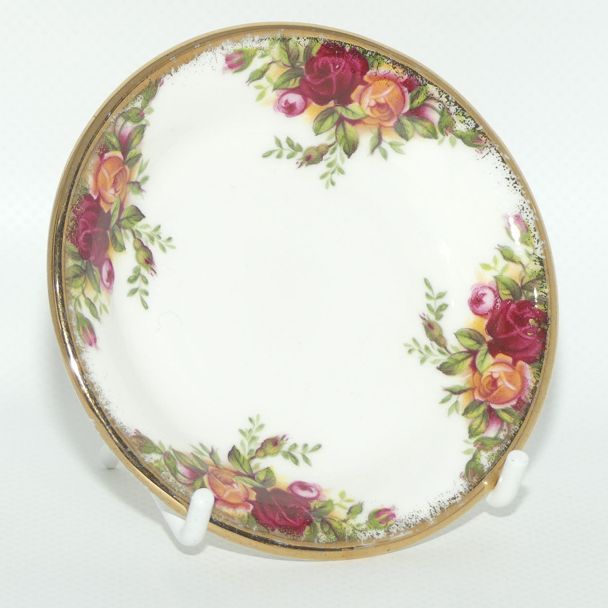Royal Albert Bone China England Old Country Roses Pin or Jam dish | 9cm |Early backstamp