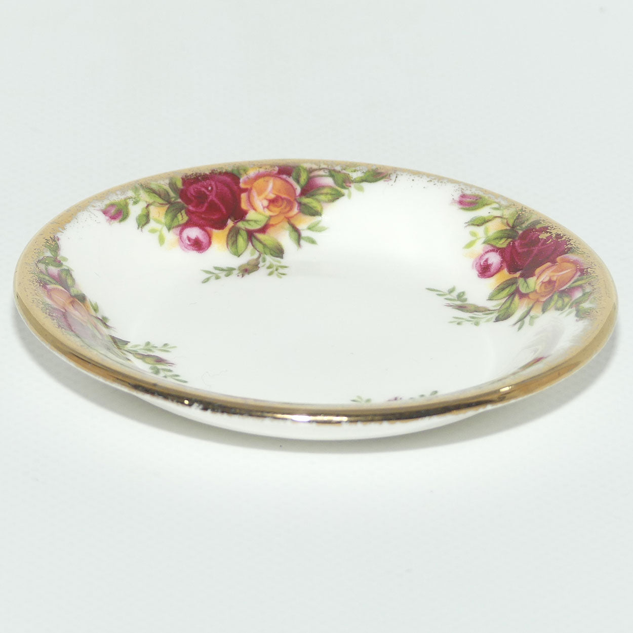 Royal Albert Bone China England Old Country Roses Pin or Jam dish | 9cm |Early backstamp