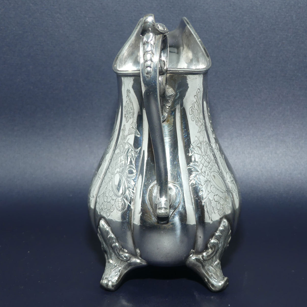 James Dixon and Sons EPBM pumpkin shape cream jug