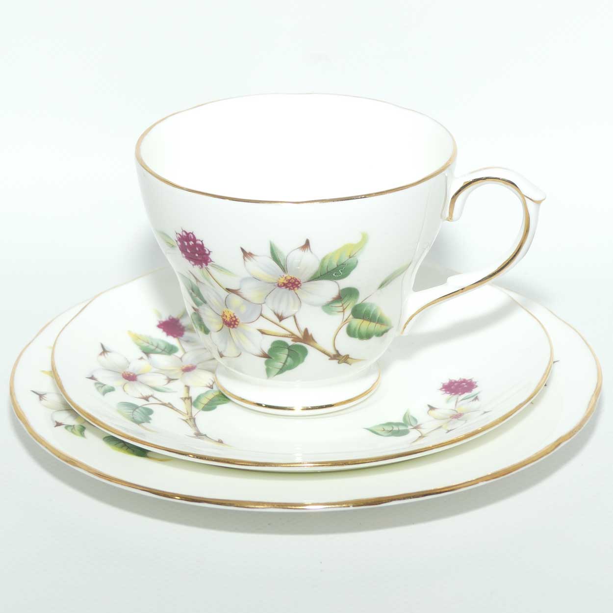 Duchess Bone China Dogwood trio