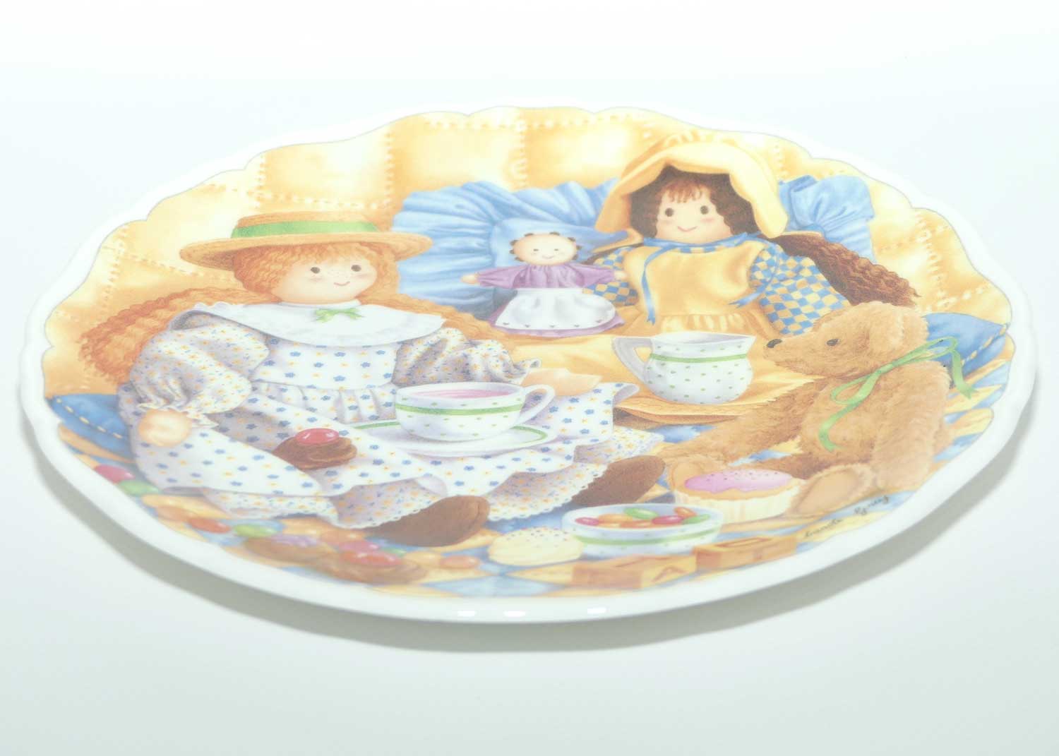 Royal Albert Bone China | Dolls and Friends series | The Tea Party plate | #2