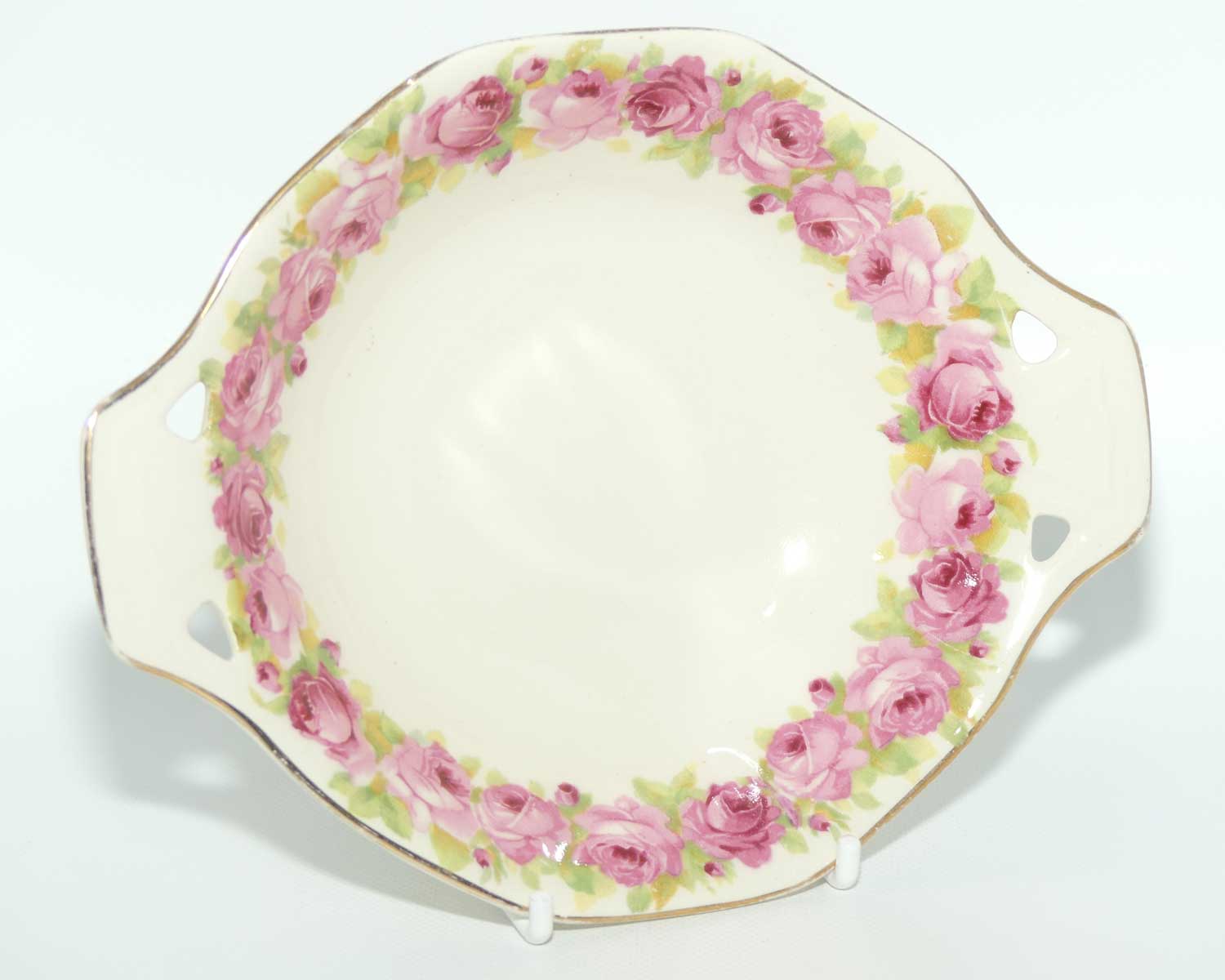 Royal Doulton Raby Rose double handle dish D5533