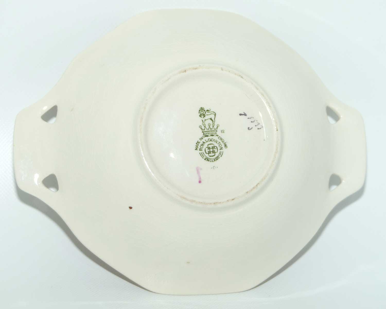 Royal Doulton Raby Rose double handle dish D5533 | #2