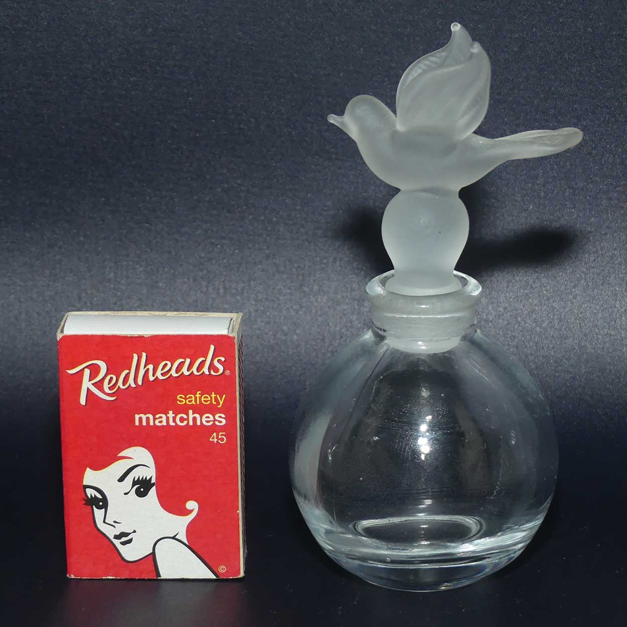 Vintage Peace Dove stopper perfume bottle