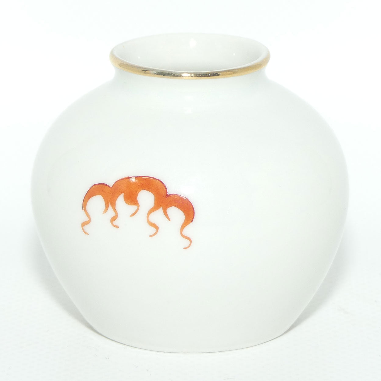 Meissen Green Dragon miniature vase