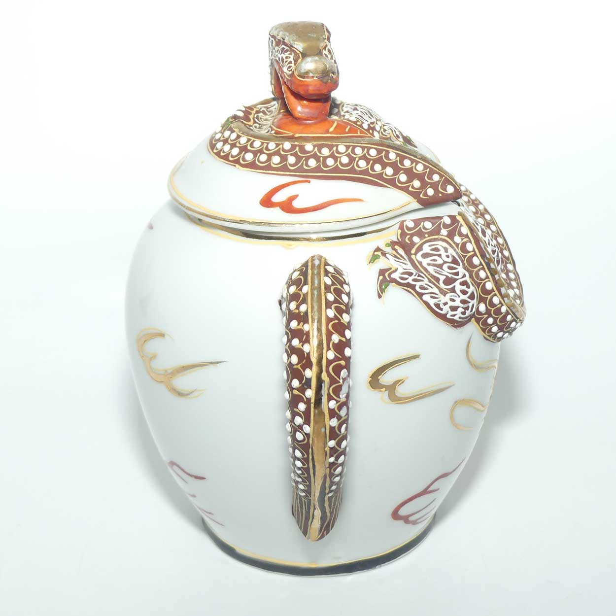 Japanese Moriage Dragonware 3 piece tea set