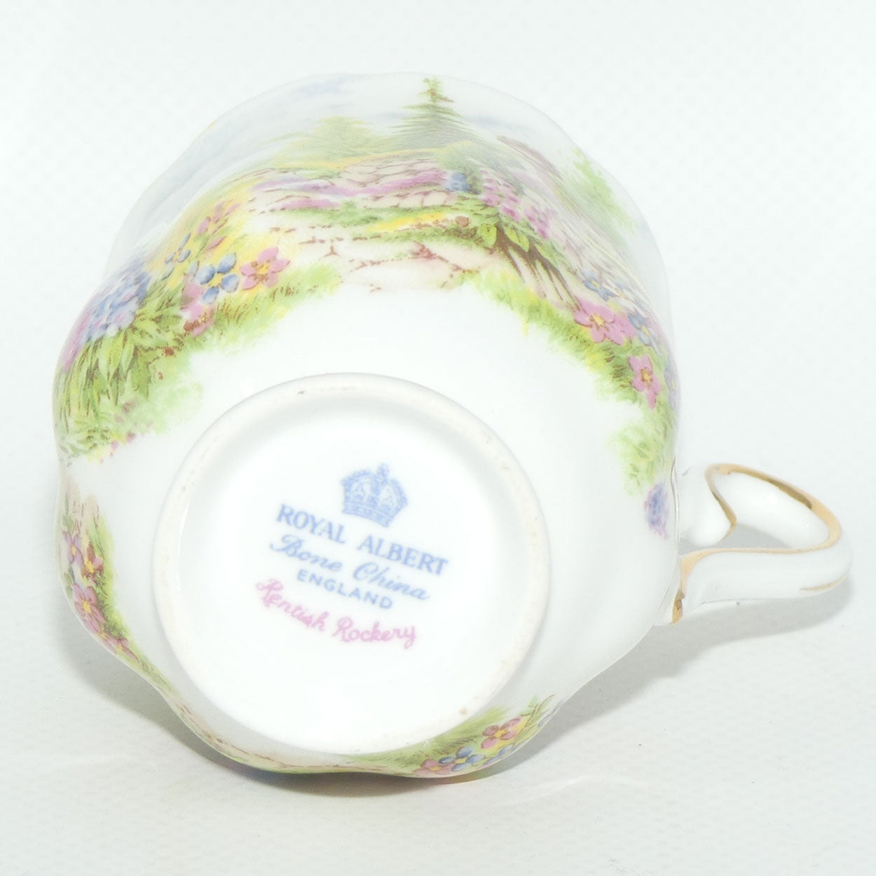 Royal Albert Bone China Kentish Rockery pattern duo | coffee size | older Hampton shape