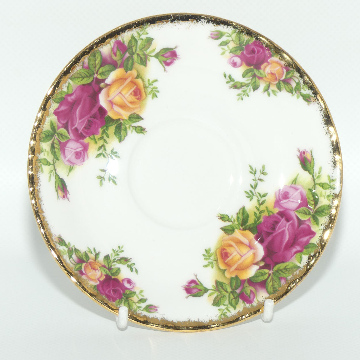Royal Albert Bone China England Old Country Roses coffee duo | #2 | © 1962 Royal Albert Ltd backstamp