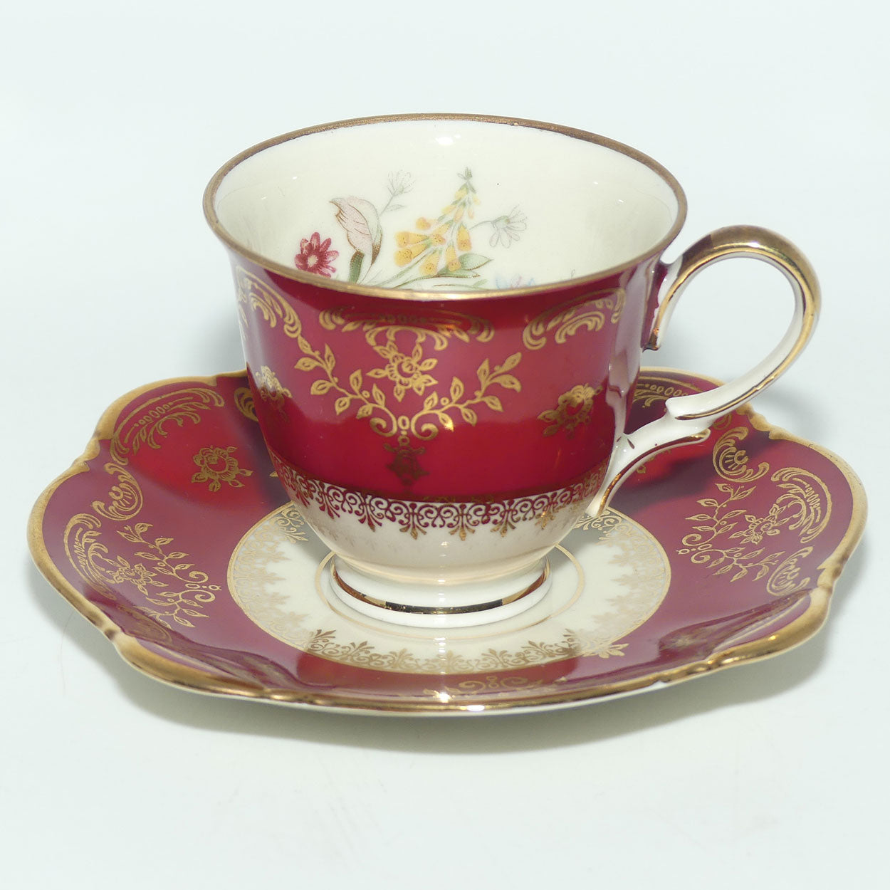 Zeh Scherzer Bavaria Harlequin demi tasse coffee set | 6 duos