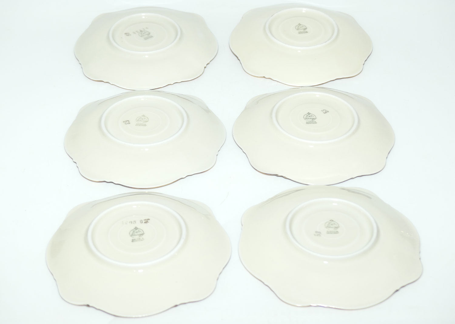 Zeh Scherzer Bavaria Harlequin demi tasse coffee set | 6 duos