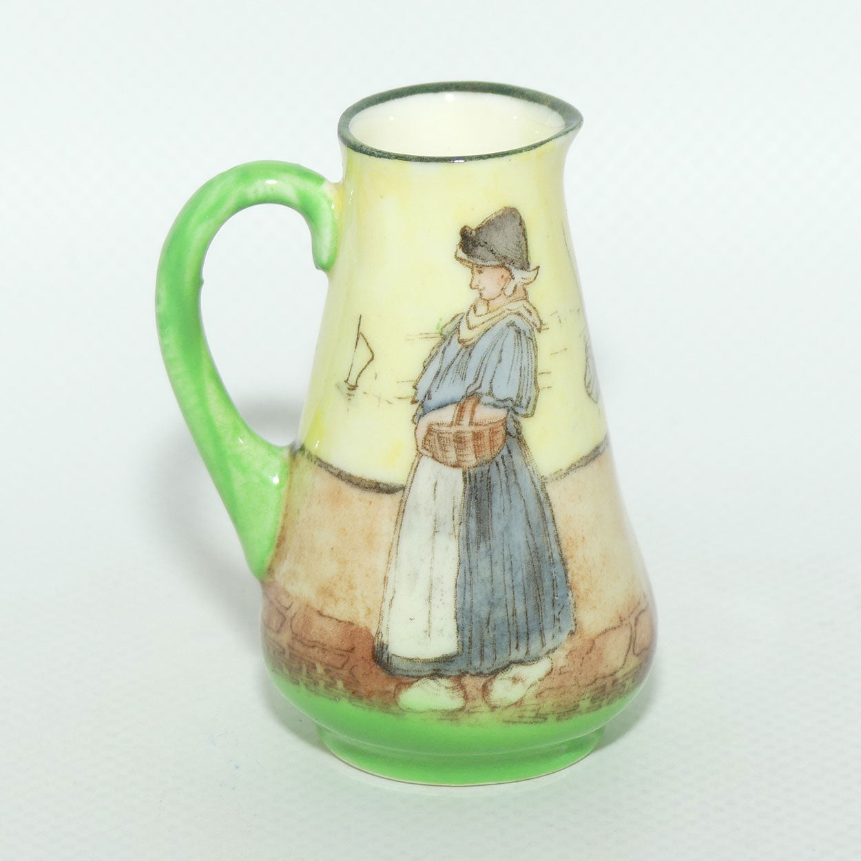 Royal Doulton Dutch A Harlem pattern miniature jug | Dutch Man and Dutch Girl