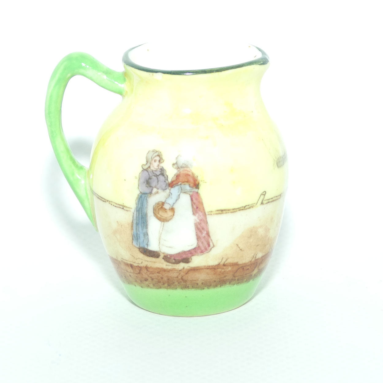 Royal Doulton Dutch A Harlem pattern miniature jug | Old Man and Woman Arm in Arm