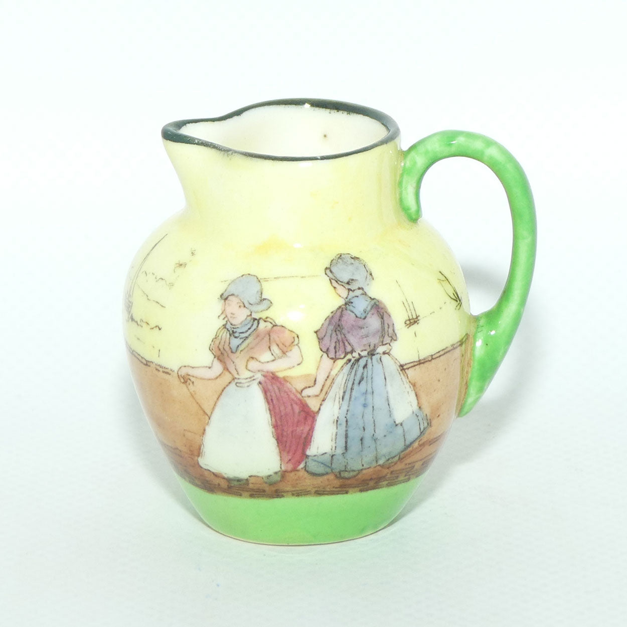 Royal Doulton Dutch A Harlem pattern miniature jug | Two Young Girls