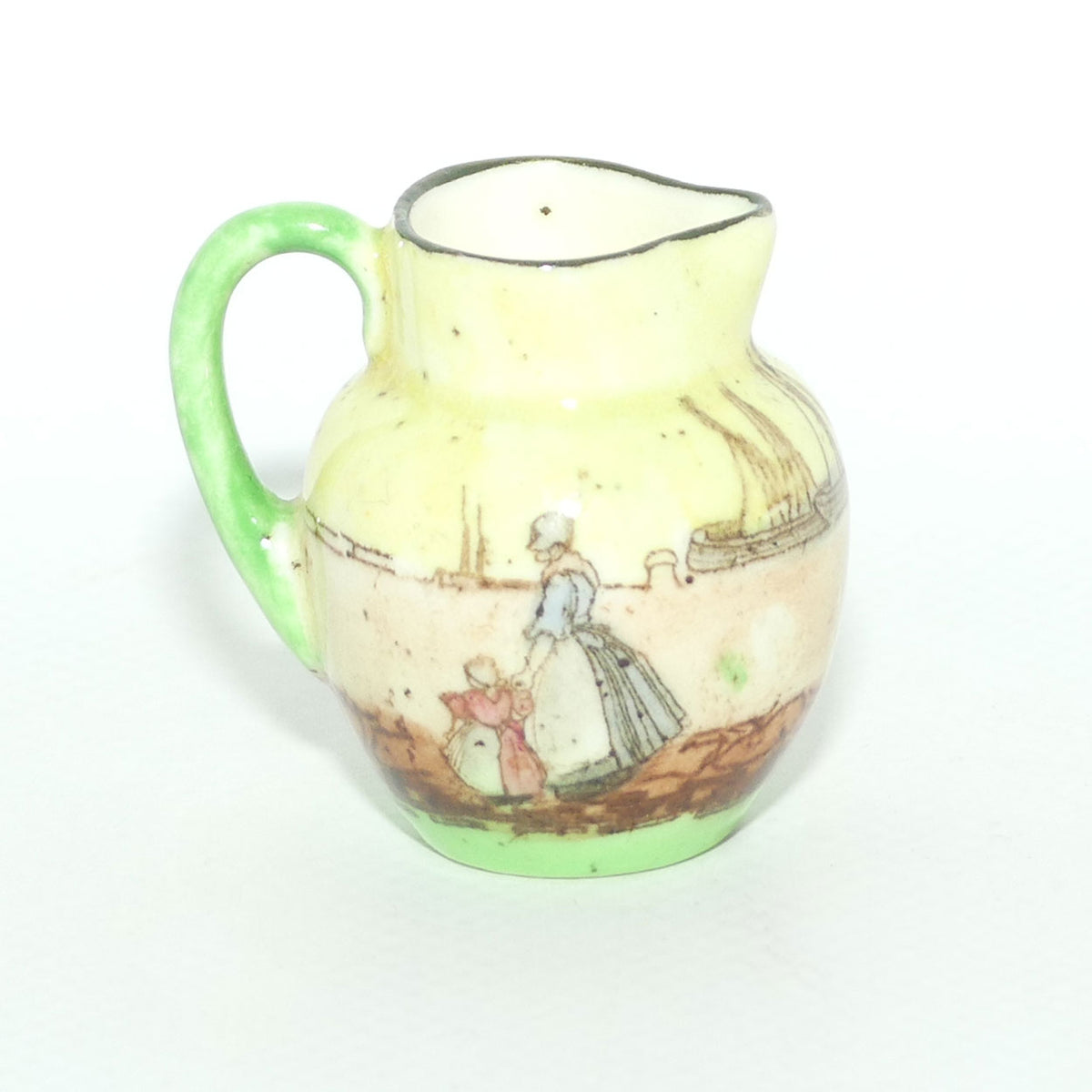 Royal Doulton Dutch A Harlem pattern miniature jug | Super Miniature | 3 Men talking | #2