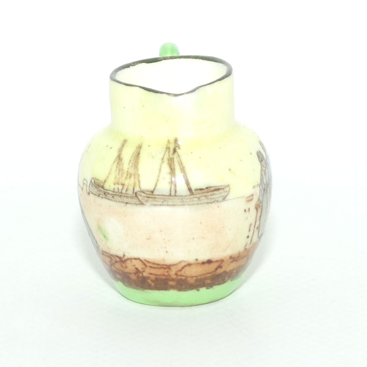 Royal Doulton Dutch A Harlem pattern miniature jug | Super Miniature | 3 Men talking | #2