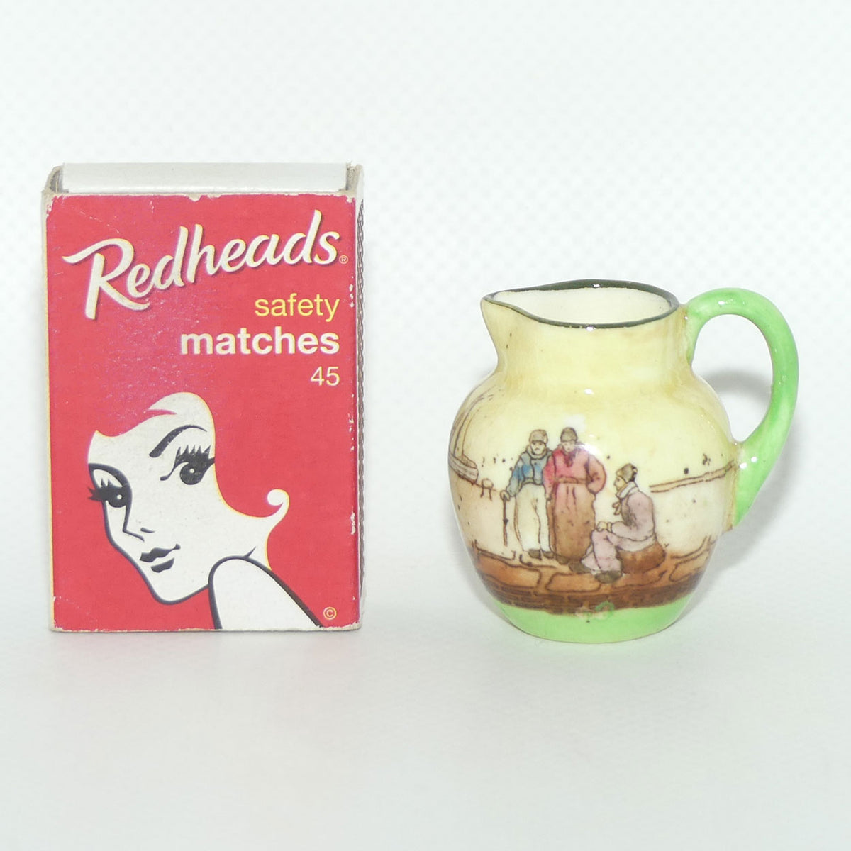 Royal Doulton Dutch A Harlem pattern miniature jug | Super Miniature | 3 Men talking | #3