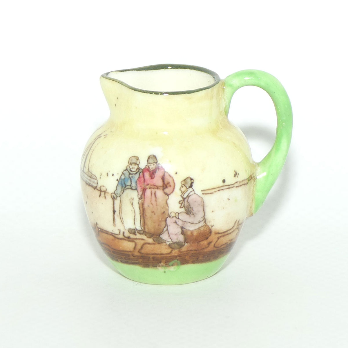 Royal Doulton Dutch A Harlem pattern miniature jug | Super Miniature | 3 Men talking | #3
