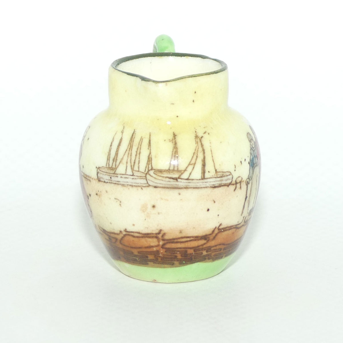 Royal Doulton Dutch A Harlem pattern miniature jug | Super Miniature | 3 Men talking | #3