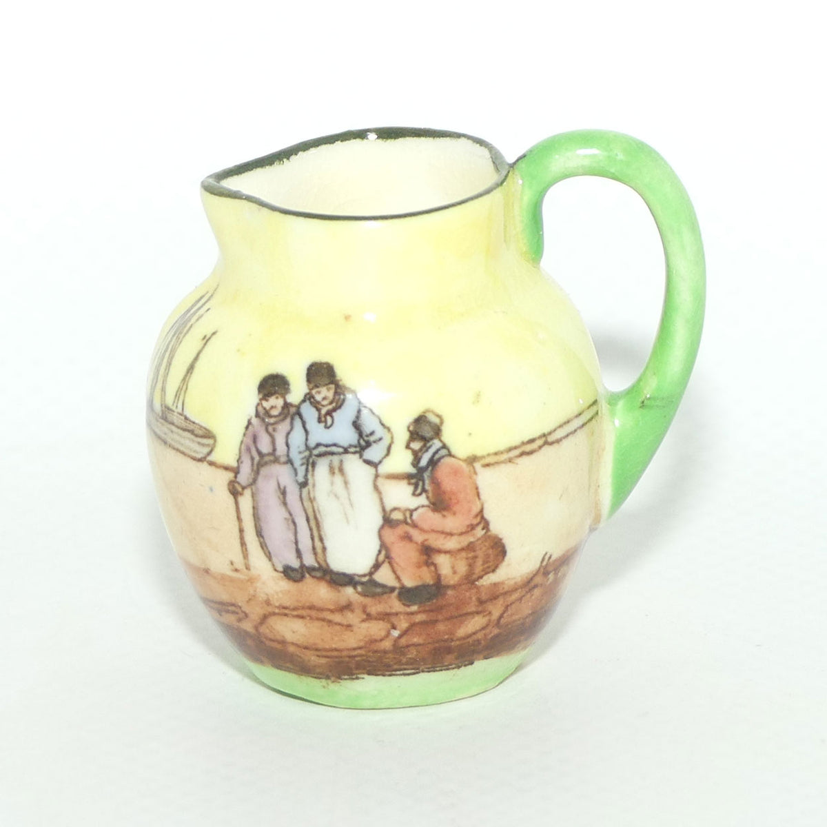 Royal Doulton Dutch A Harlem pattern miniature jug | Super Miniature | 3 Men talking | #4