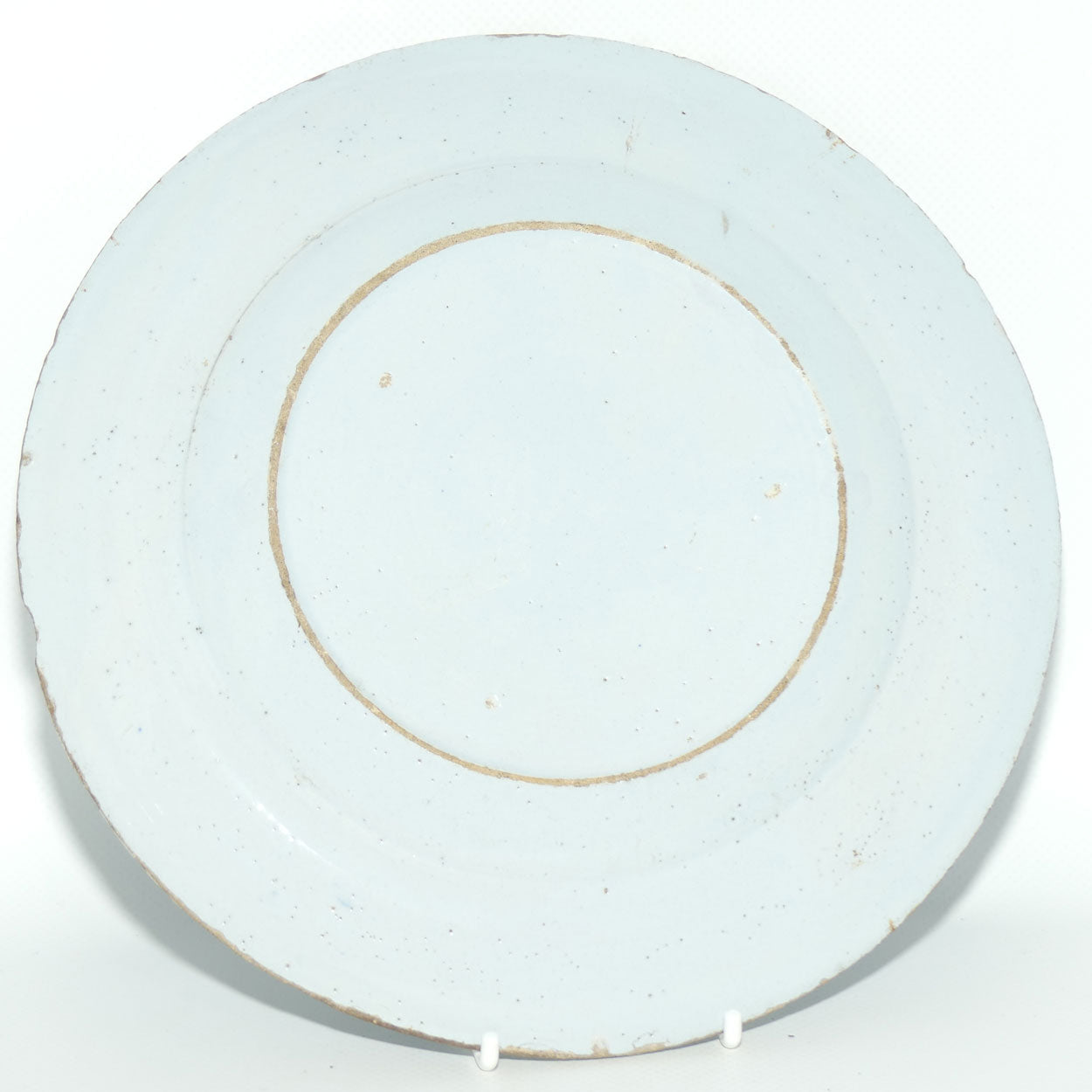 18th Century Antique Blue and White Tin-glazed earthenware plate | Blue and White Floral Decor