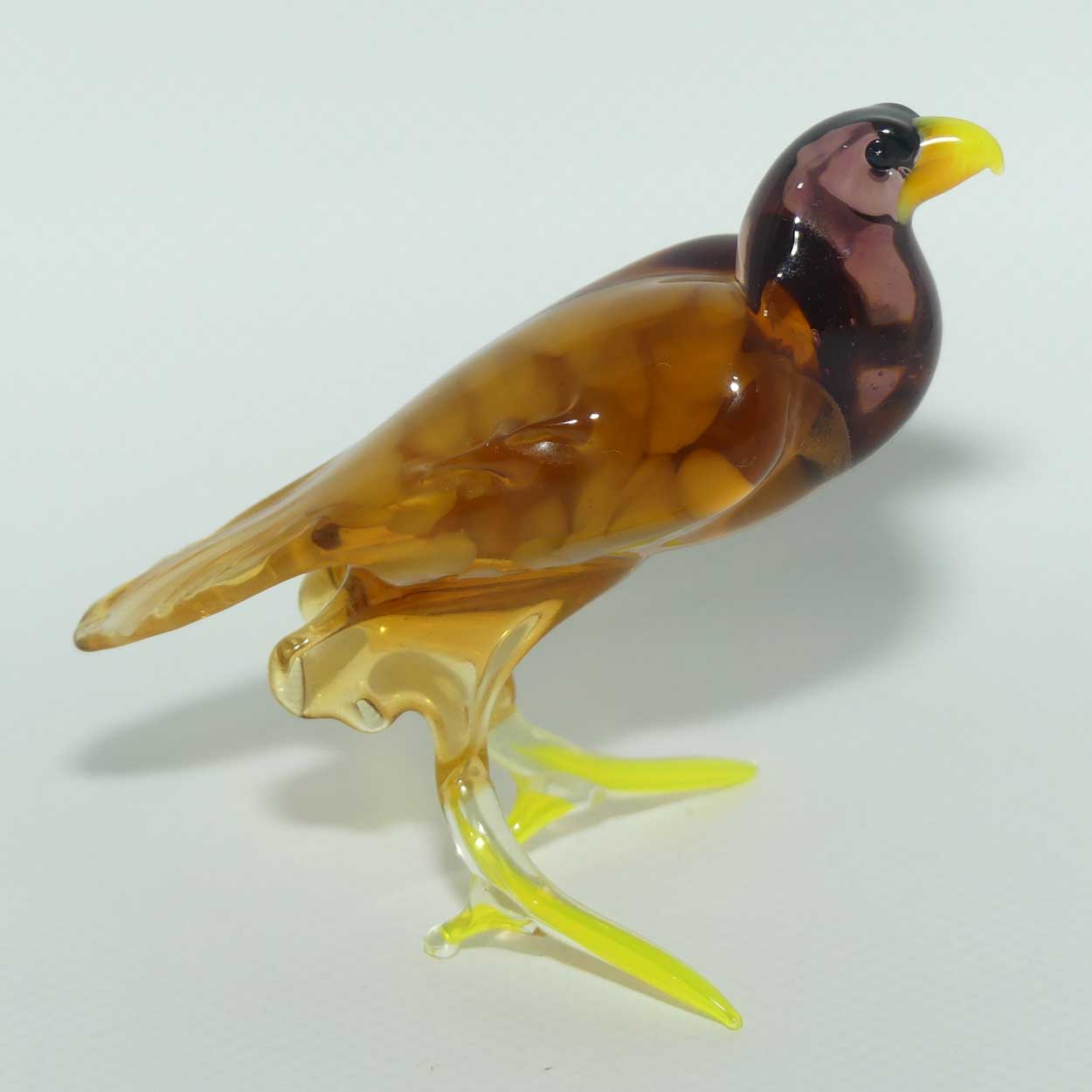 Fine quality Lampwork Murano Glass Bald Eagle figure