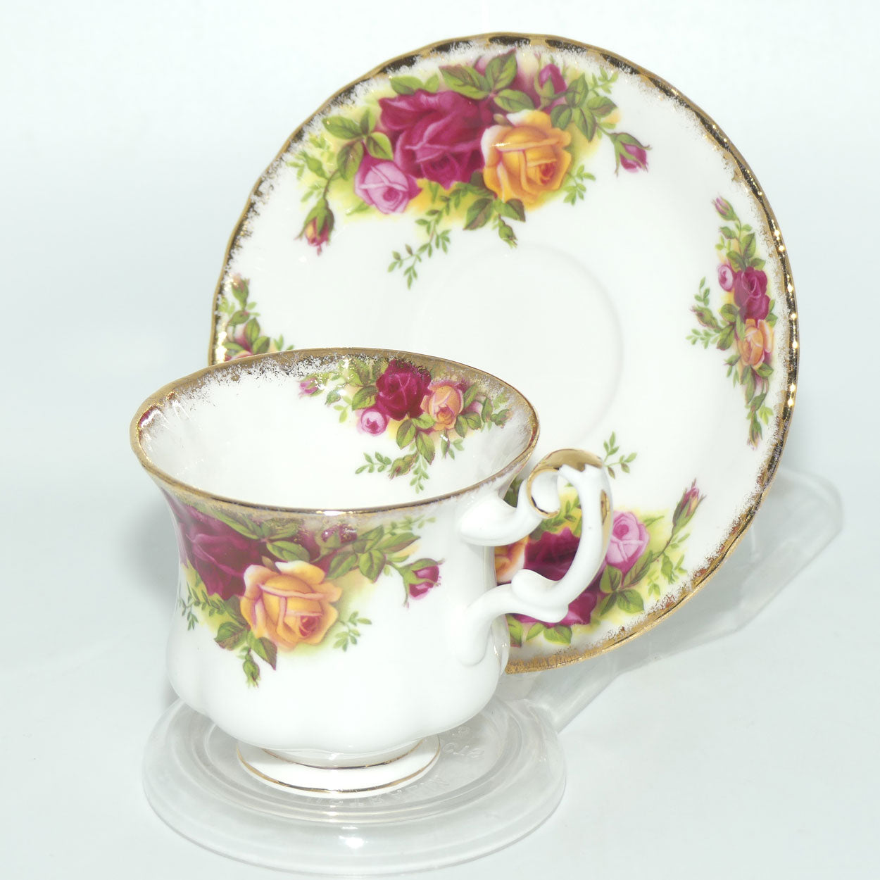 Royal Albert Bone China England Old Country Roses coffee duo set of 6 | Early stamp