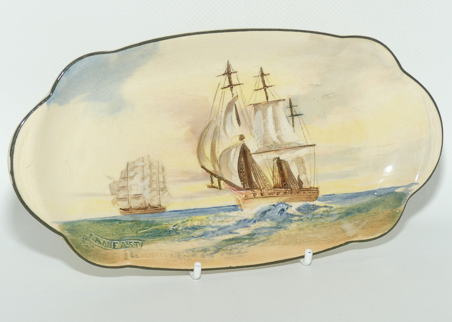 Royal Doulton Famous Ships An East Indiaman small tray D5957