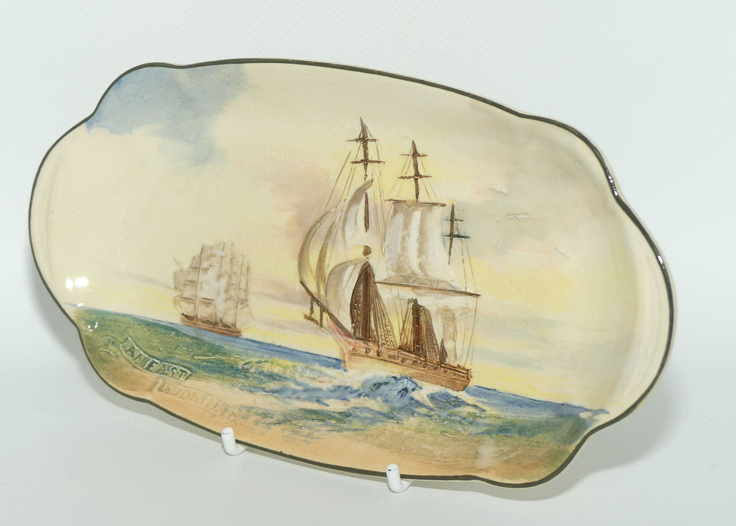 Royal Doulton Famous Ships An East Indiaman small tray D5957