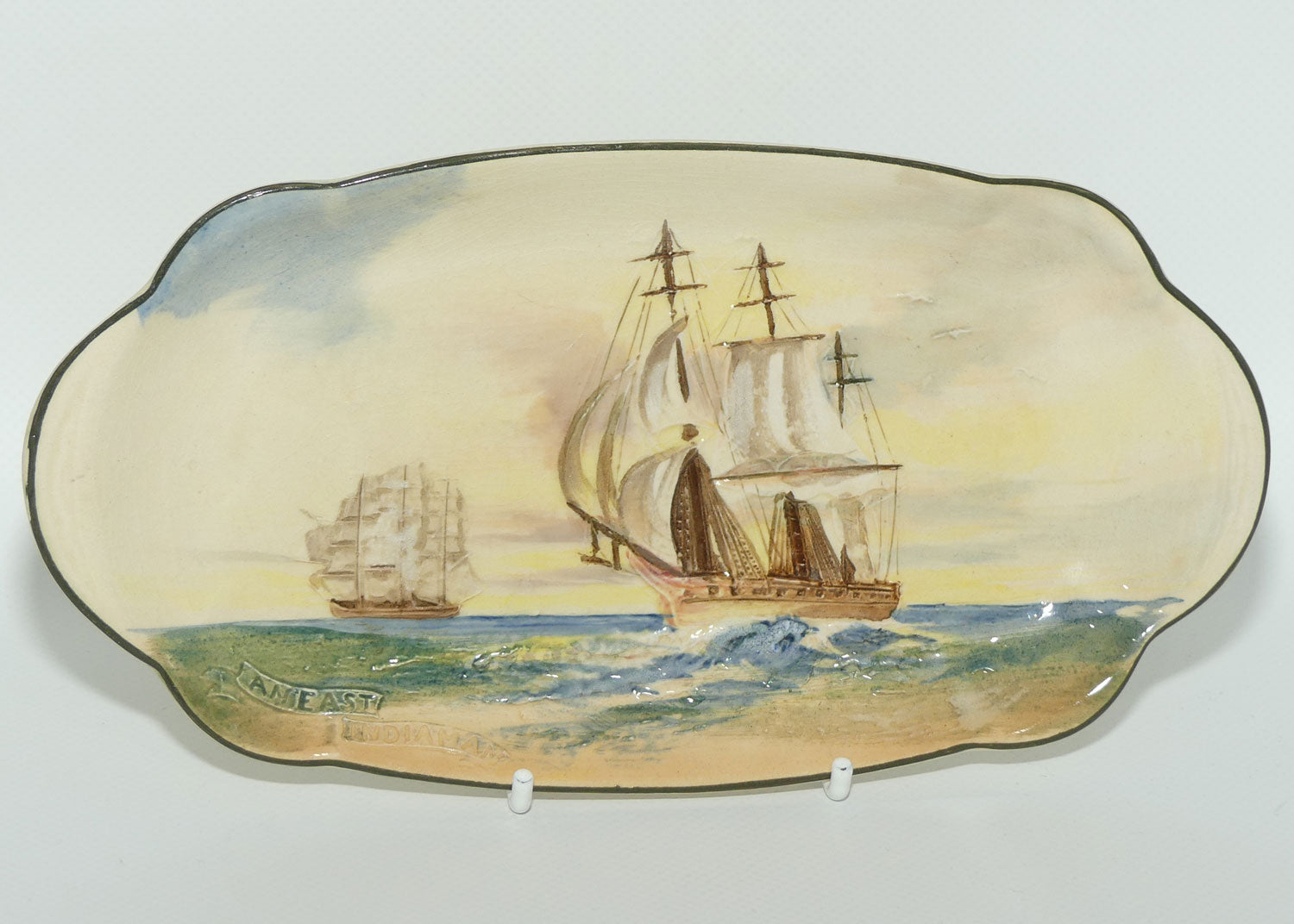 Royal Doulton Famous Ships An East Indiaman small tray D5957