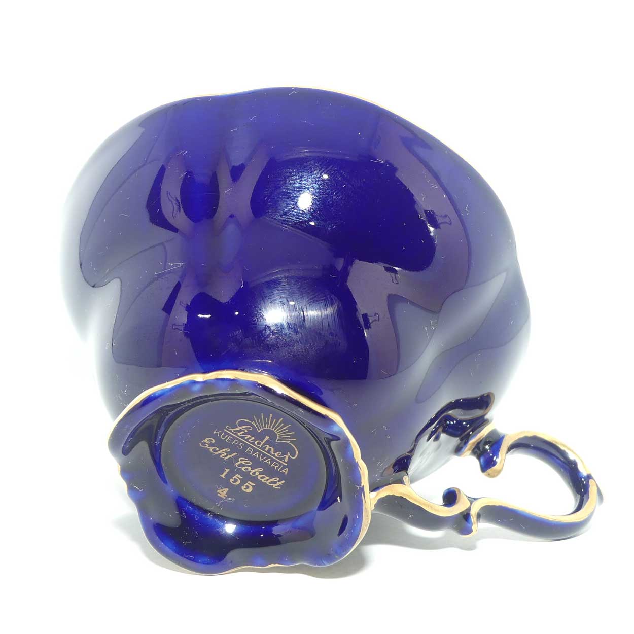Lindner Kueps Bavaria Blue and Gilt | Echt Cobalt trio