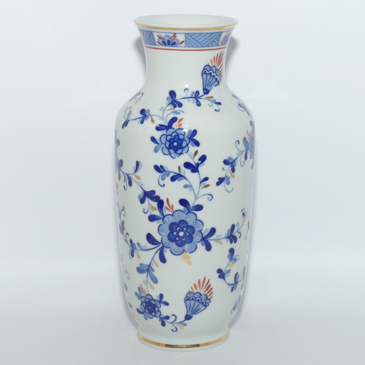 Aelteste Volkstedter Echt Kobalt vase | 22cm tall