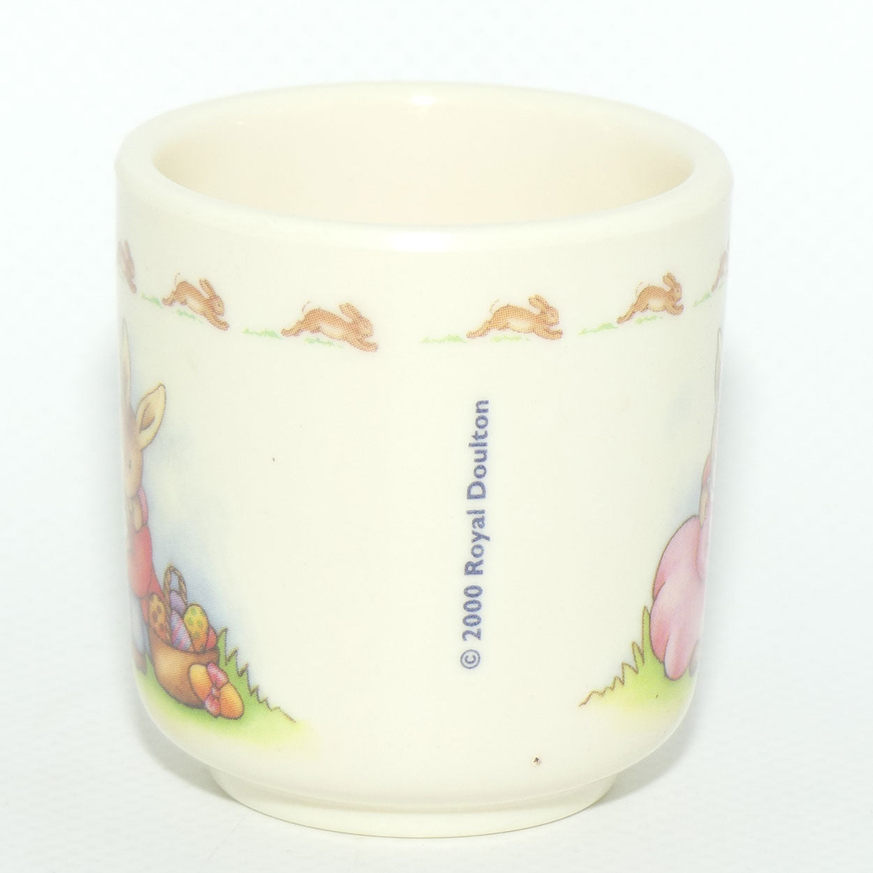 Royal Doulton Bunnykins melamine egg cup | Hugs scene
