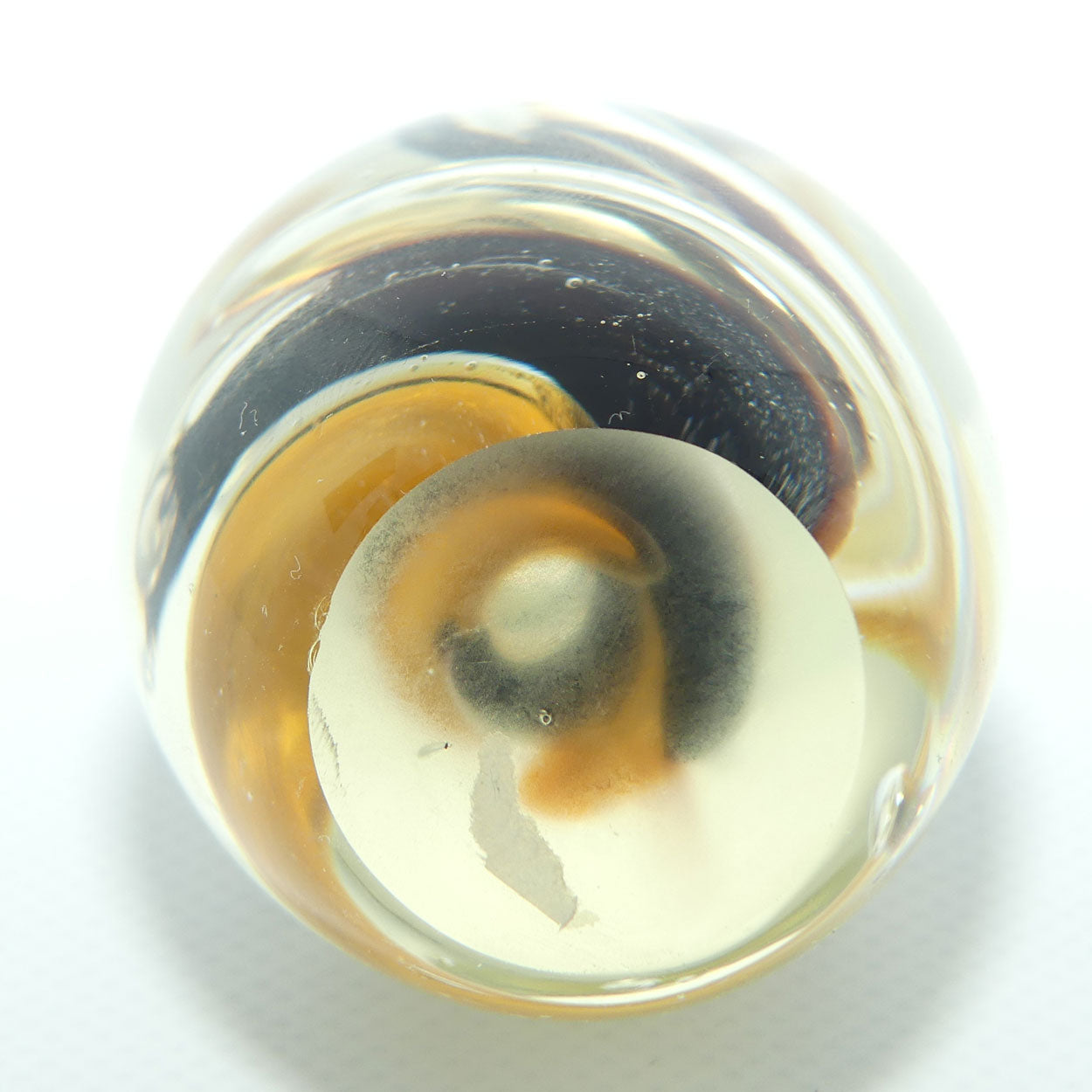 Egg Shaped Swirl design paperweight