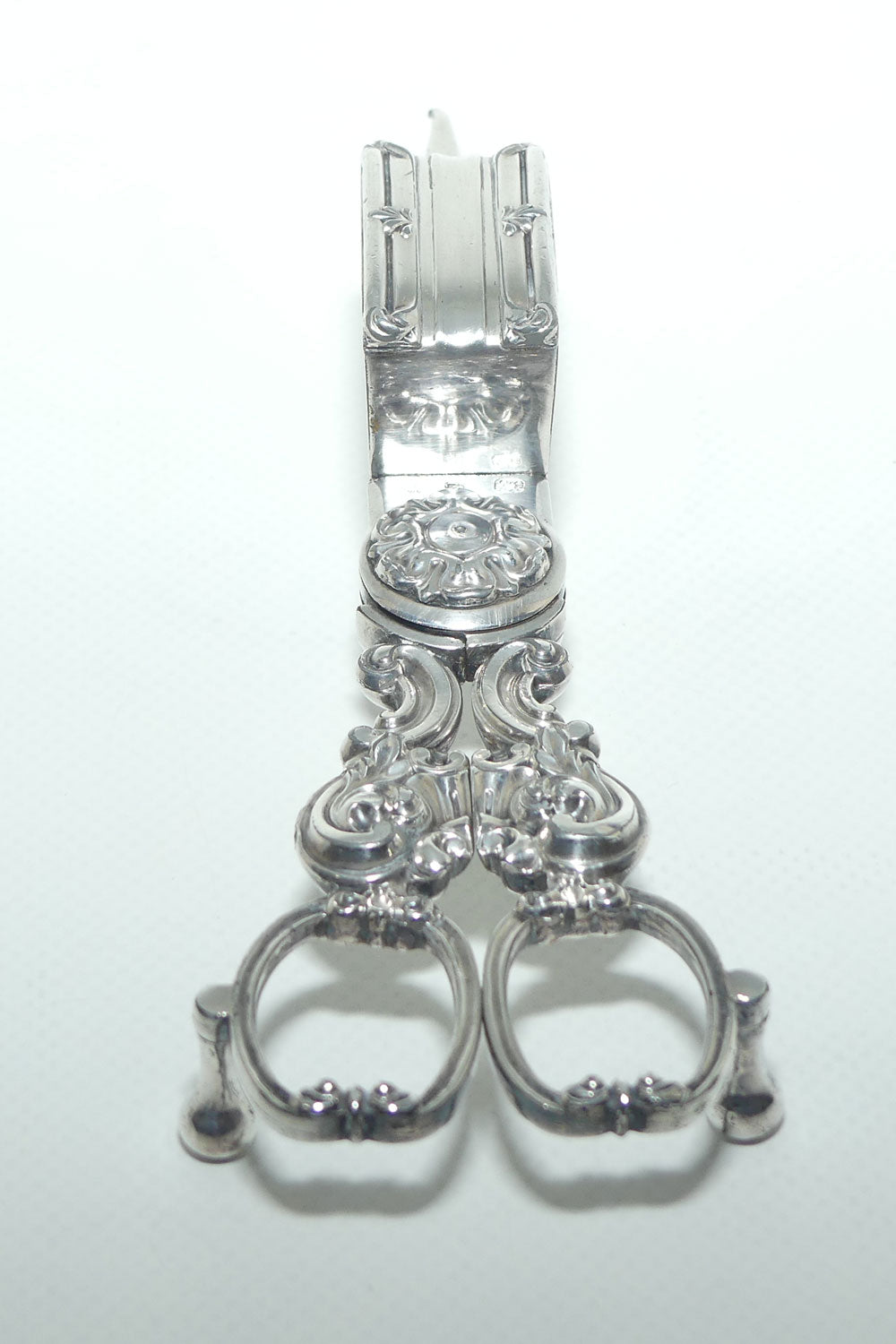 Mid Victorian era pair of Silver Plate Wick trimmers | Gilbert manufacture