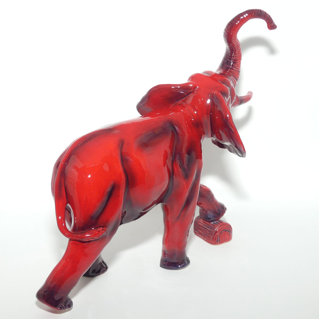 Peggy Davies Ceramics | Ruby Fusion Glaze | Elephant Trunk in Salute
