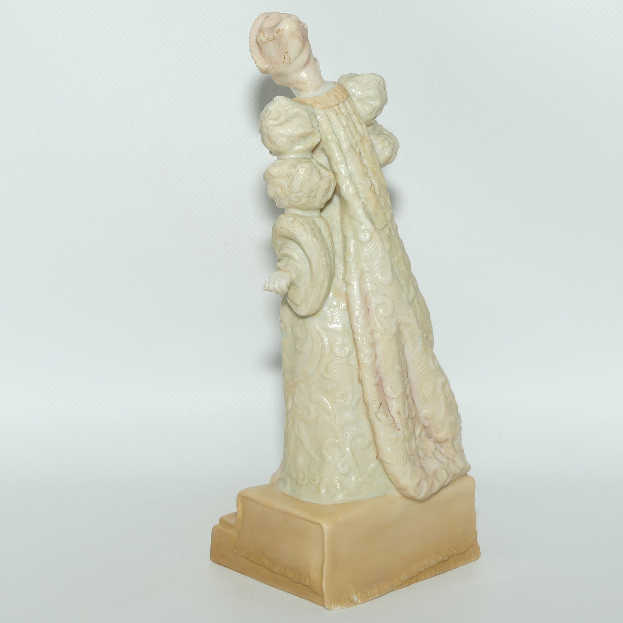 Doulton Burslem Vellum figure by Charles Noke | Ellen Terry as Queen Catharine